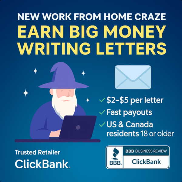 Earn From Home: Write Letters for Consistent Income—No Experience Needed!
