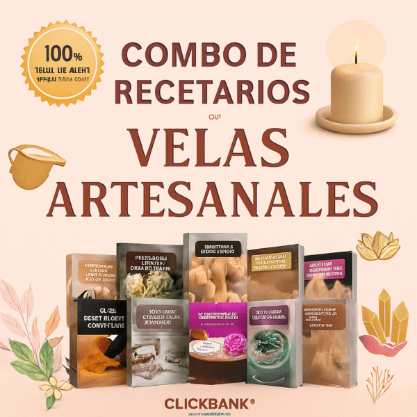 Combo Recetarios Velas: +150 Recetas, Bonos y Guías paso a paso PDFs!