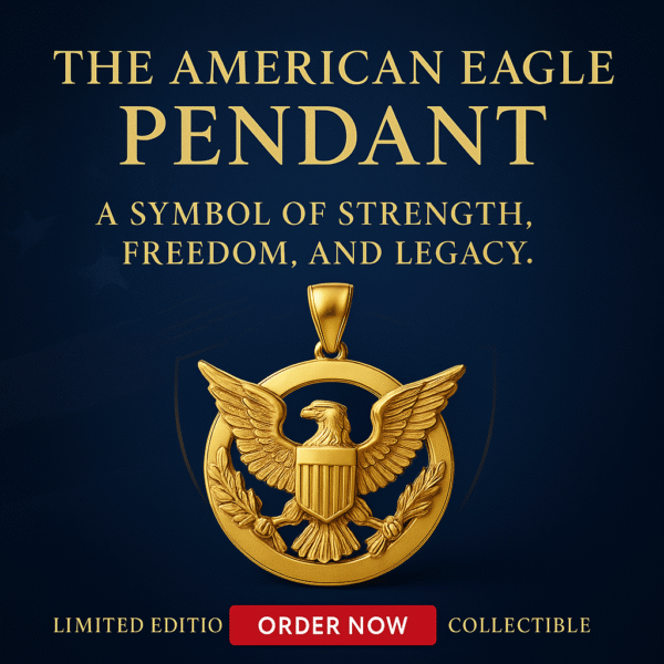 American Eagle Pendant: Honor Freedom, Wear Patriot Pride—Timeless Collectible!