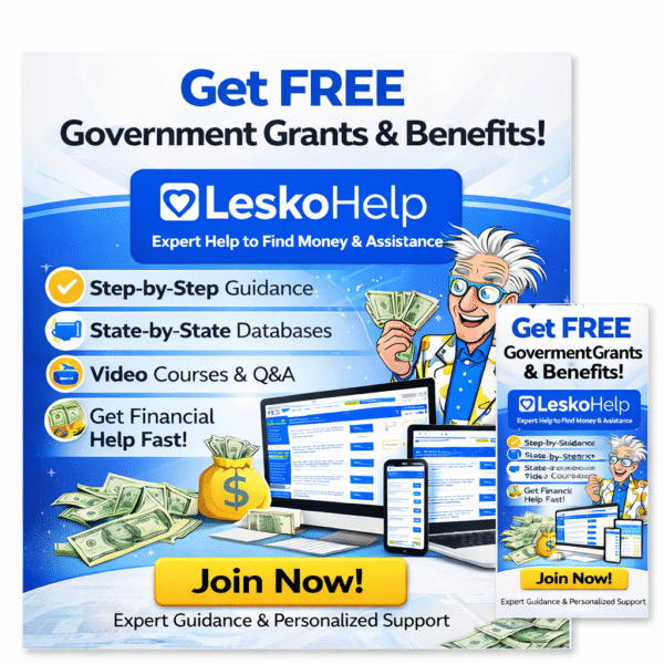 Unlock More of Your Share With LeskoHelp’s Proven Grant Guidance!!!